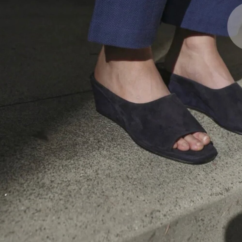 Maryam Nassir Zadeh suede slides